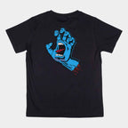 Santa Cruz Youth Screaming Hand Chest T Shirt  Black