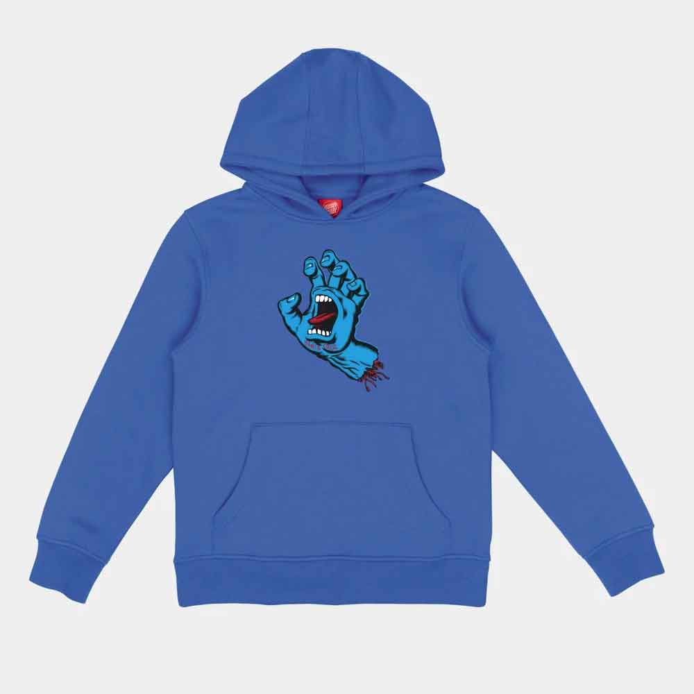 Santa Cruz Youth Screaming Hand Hoody  Sapphire
