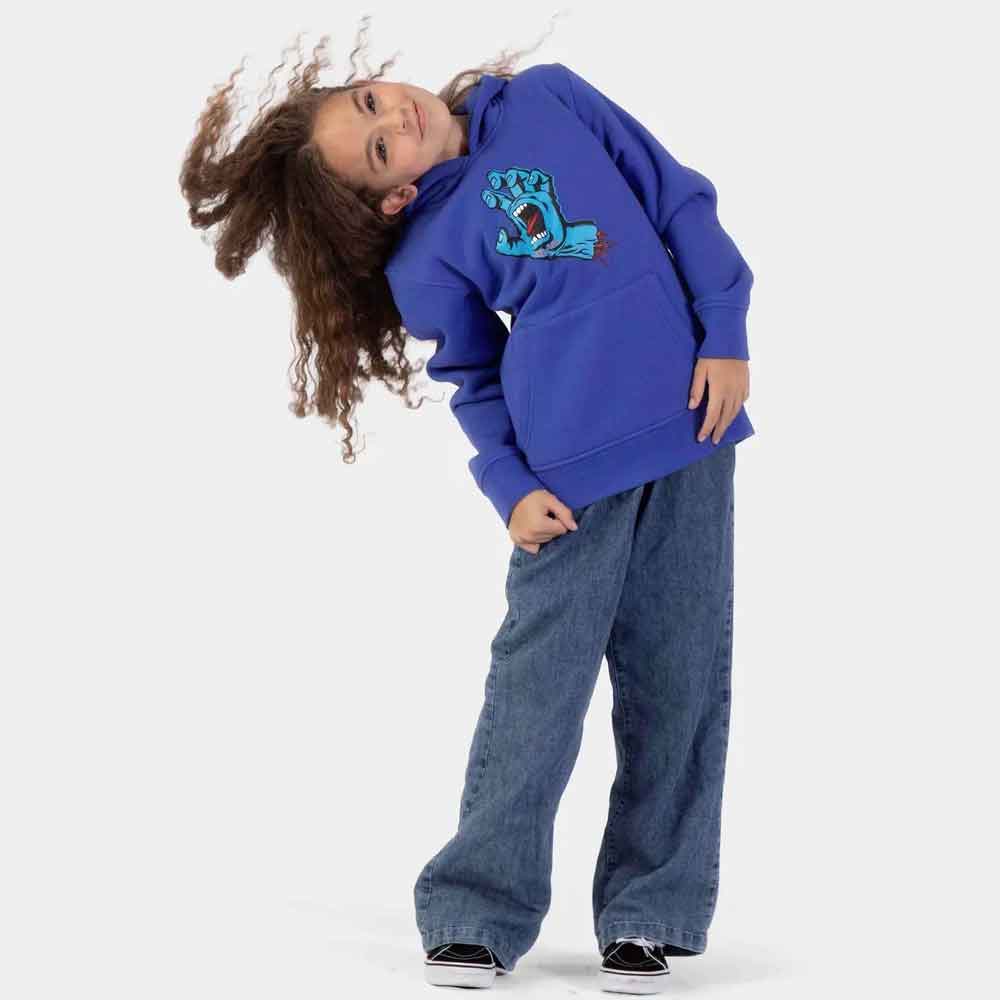 Santa Cruz Youth Screaming Hand Hoody  Sapphire