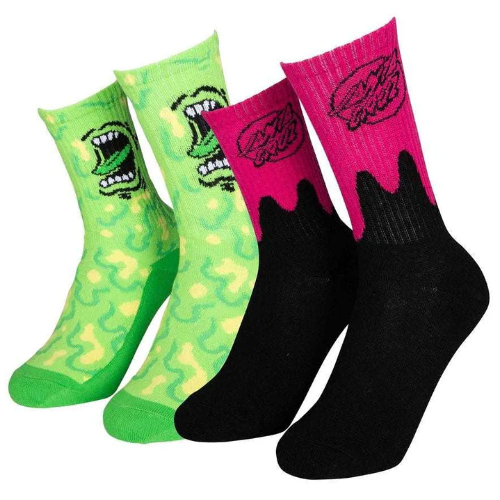 Santa Cruz Youth Slime Socks (2 Pack)