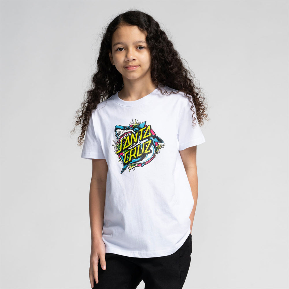 Santa Cruz Youth Shark Dot Front T Shirt