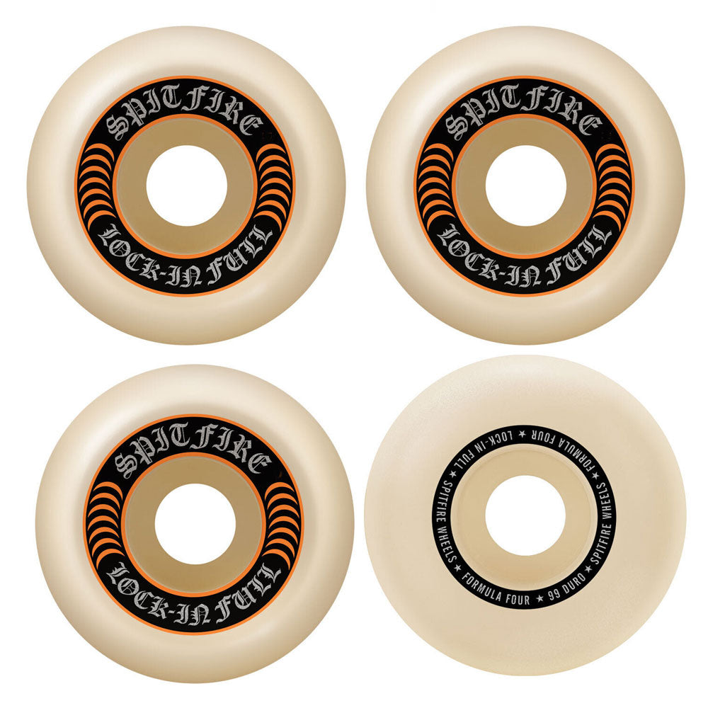 Spitfire Formula Four Full Lock Ins 99a Skateboard Wheels
