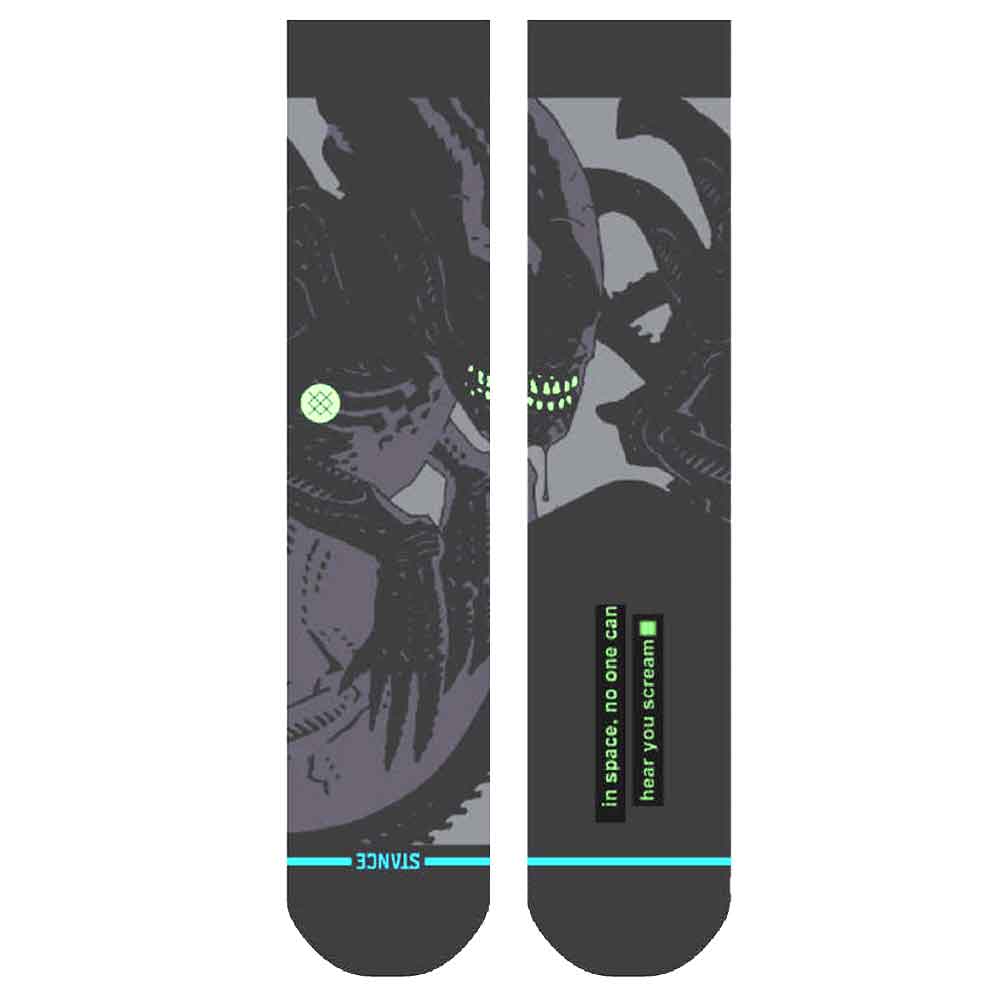 Stance Alien Crew Socks Black