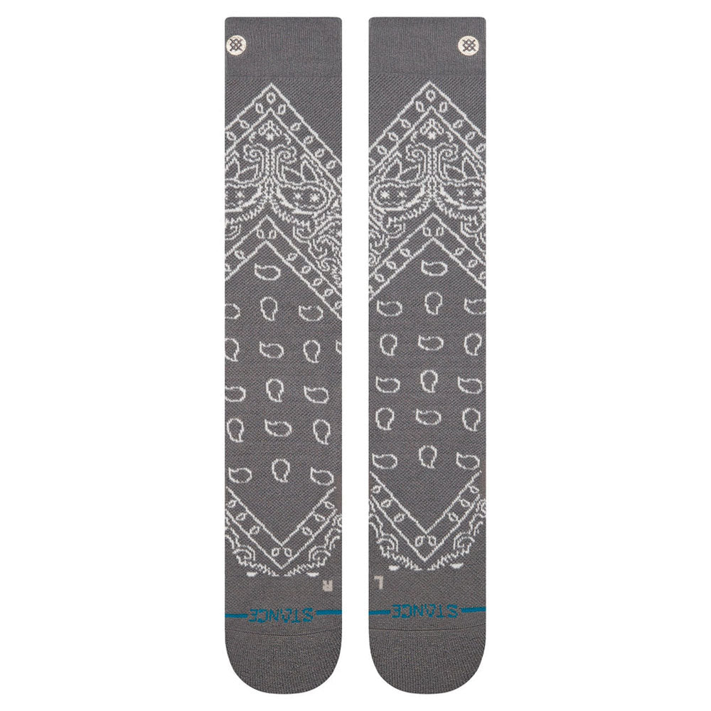 Stance Barrio Mid Wool Snow Sock - Dark Grey