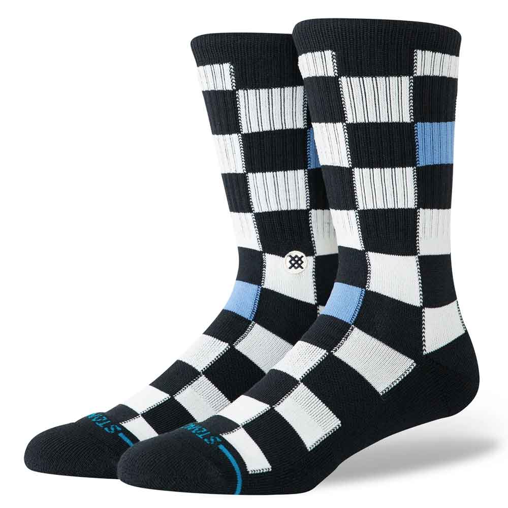 Stance Chef Check Crew Socks Black