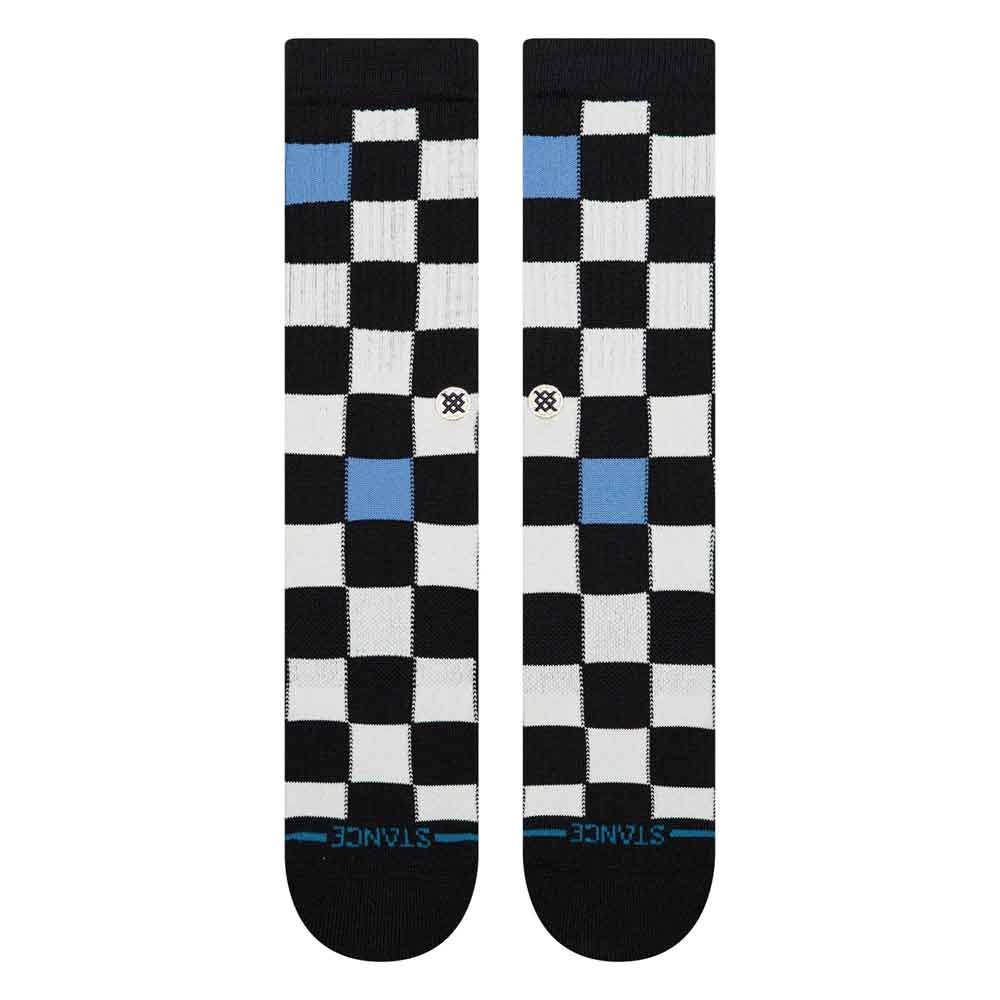 Stance Chef Check Crew Socks Black