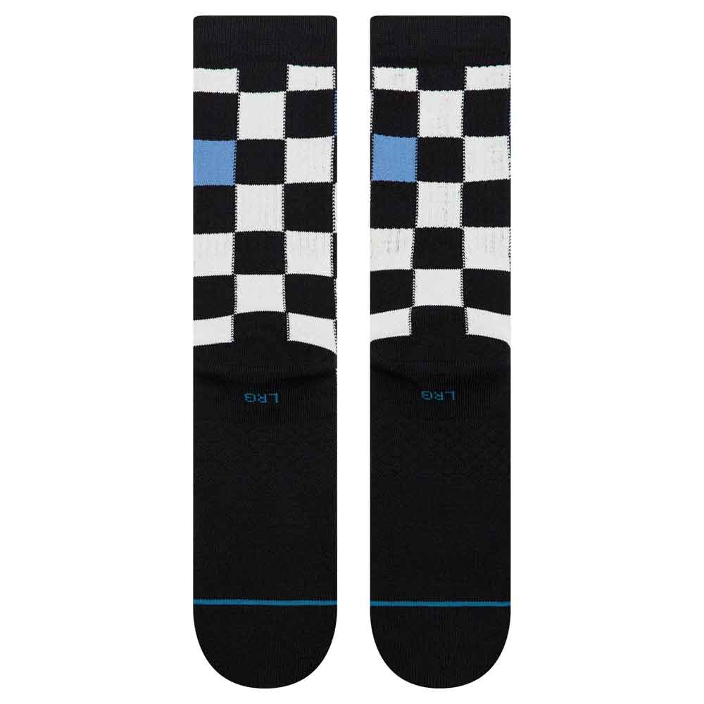 Stance Chef Check Crew Socks Black