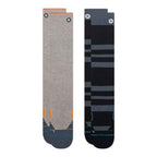 Stance Corporate Ultralight Poly Snow 2 Pack Socks Grey