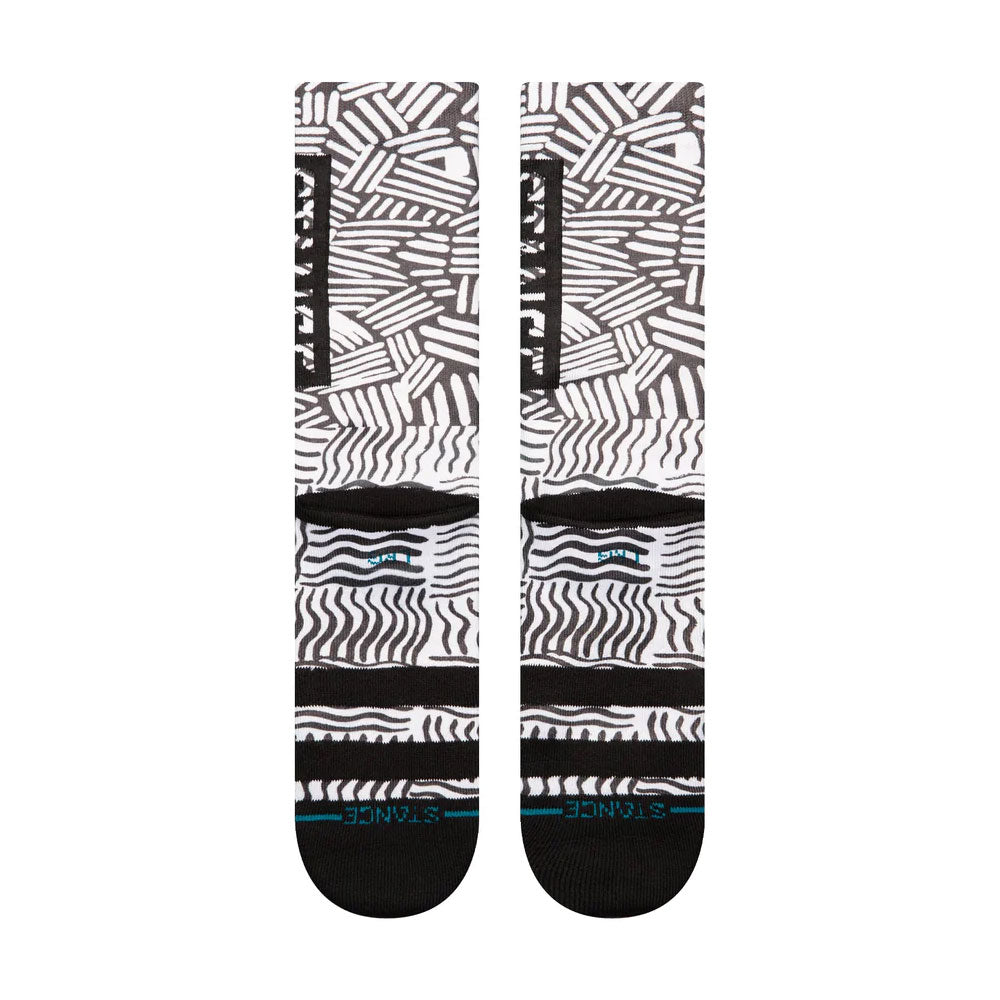 Stance Crosshatch Crew Socks - Black - Size Medium