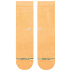 Stance Icon Washed Crew Socks - Peach
