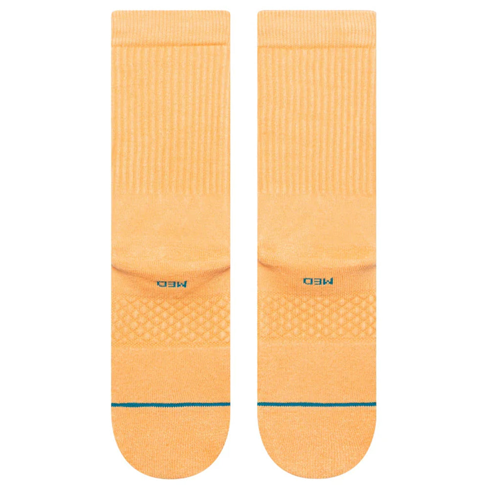 Stance Icon Washed Crew Socks - Peach