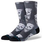 Stance Pizza Face Socks White Black