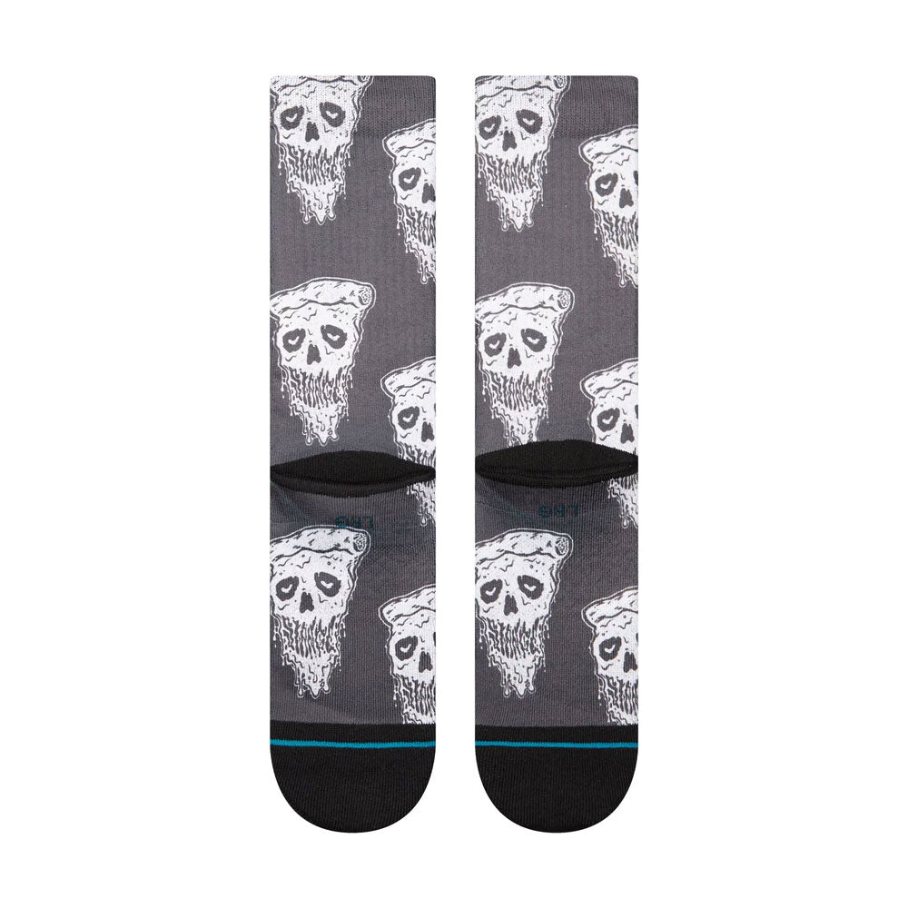 Stance Pizza Face Socks White Black