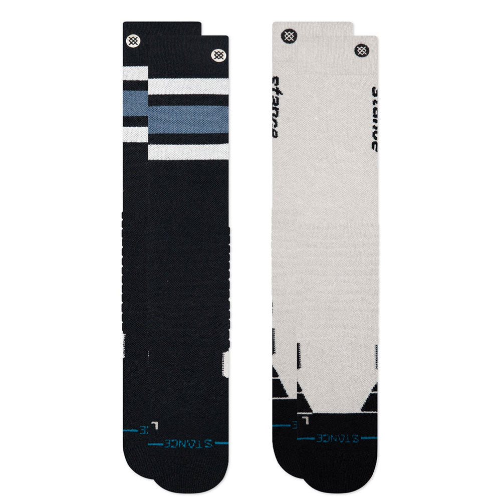 Stance Speed Mid Poly 2 Pack Snow Sock - Black