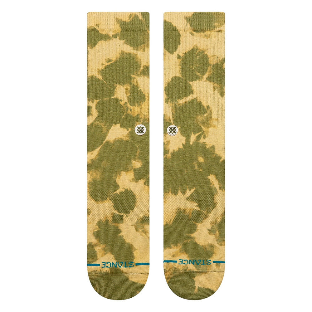 Stance Spotty Dye Crew Socks Olive