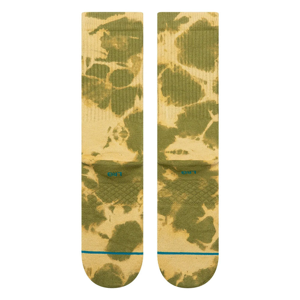 Stance Spotty Dye Crew Socks Olive