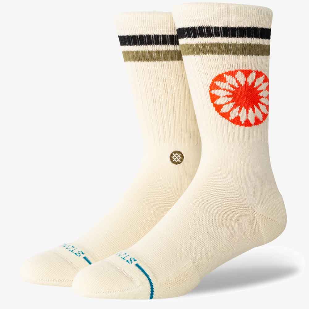 Stance Sun Dial Crew Socks Cream