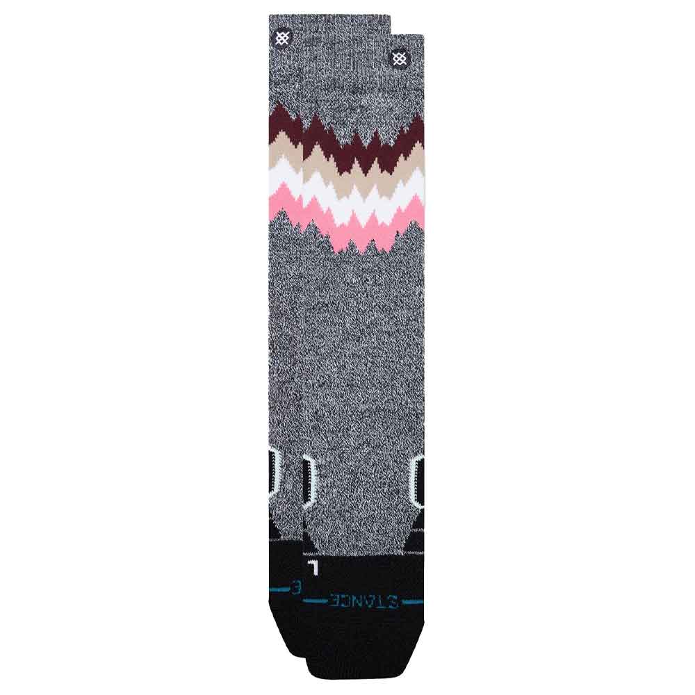 Stance Womens 2X Mid Poly Snow 2 Pack Socks Grey