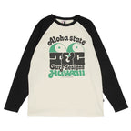 T&C Surf Designs Aloha State Longsleeve Tee-Fatigue Black