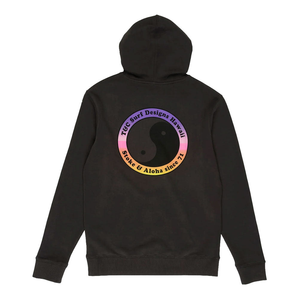 T&C Surf Designs YY 71 Logo Hoodie Sweatshirt Wash Black
