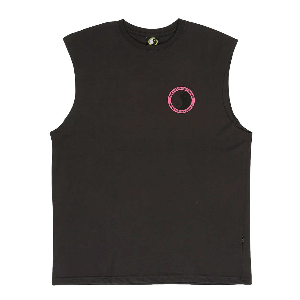 T&C Surf Designs YY 71 Logo Muscle T-Shirt Wash Black