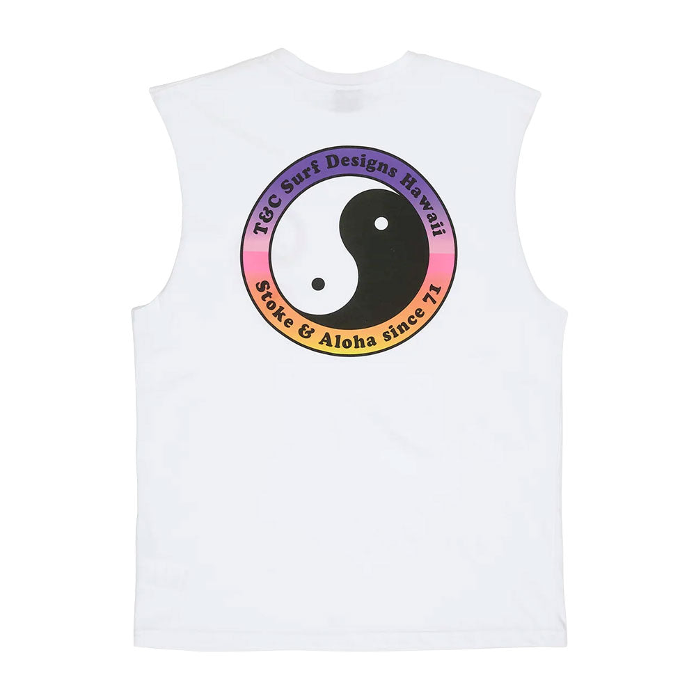 T&C Surf Designs YY 71 Logo Muscle T-Shirt White