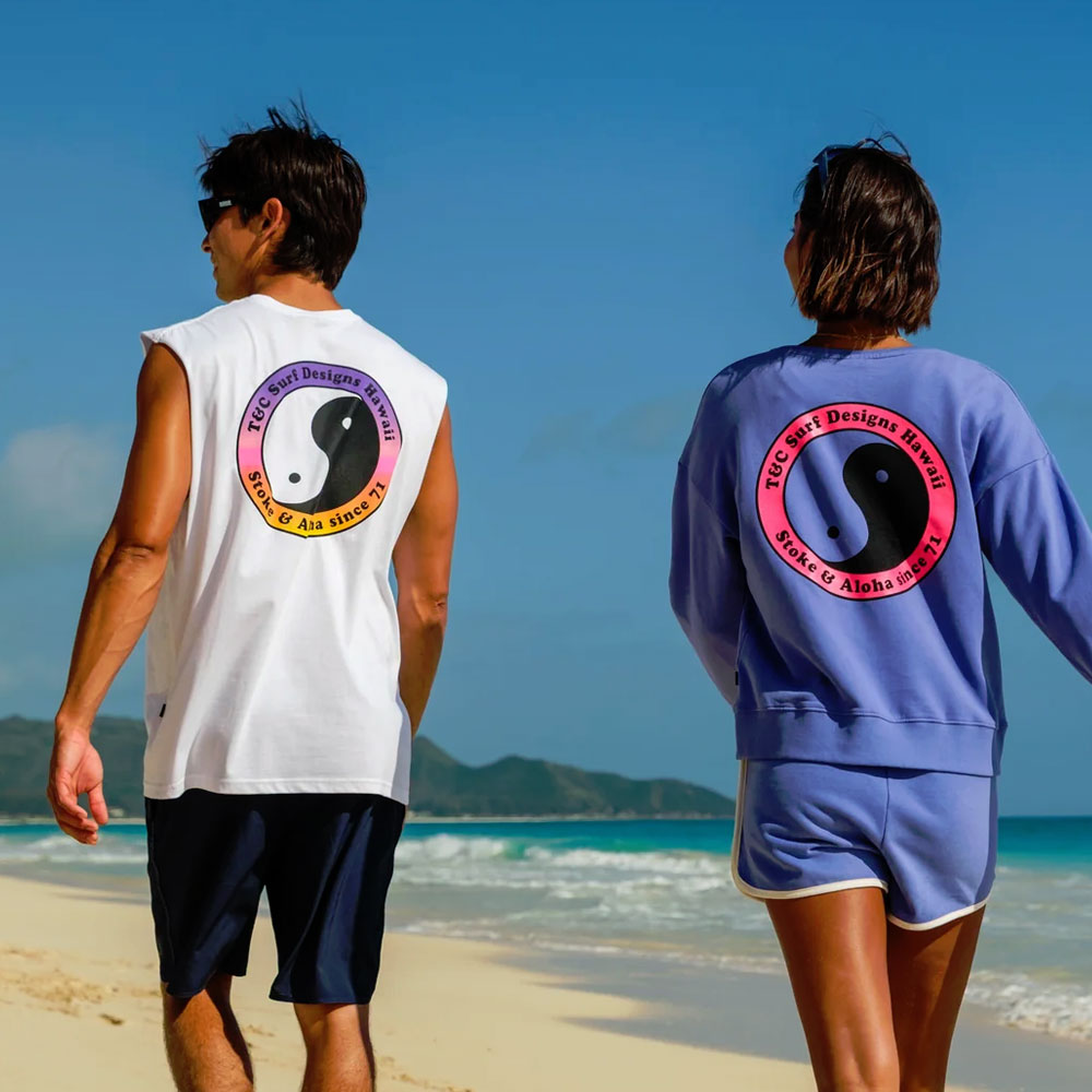 T&C Surf Designs YY 71 Logo Muscle T-Shirt White