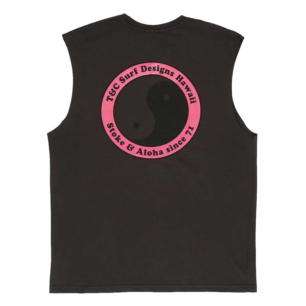 T&C Surf Designs YY 71 Logo Muscle T-Shirt Wash Black