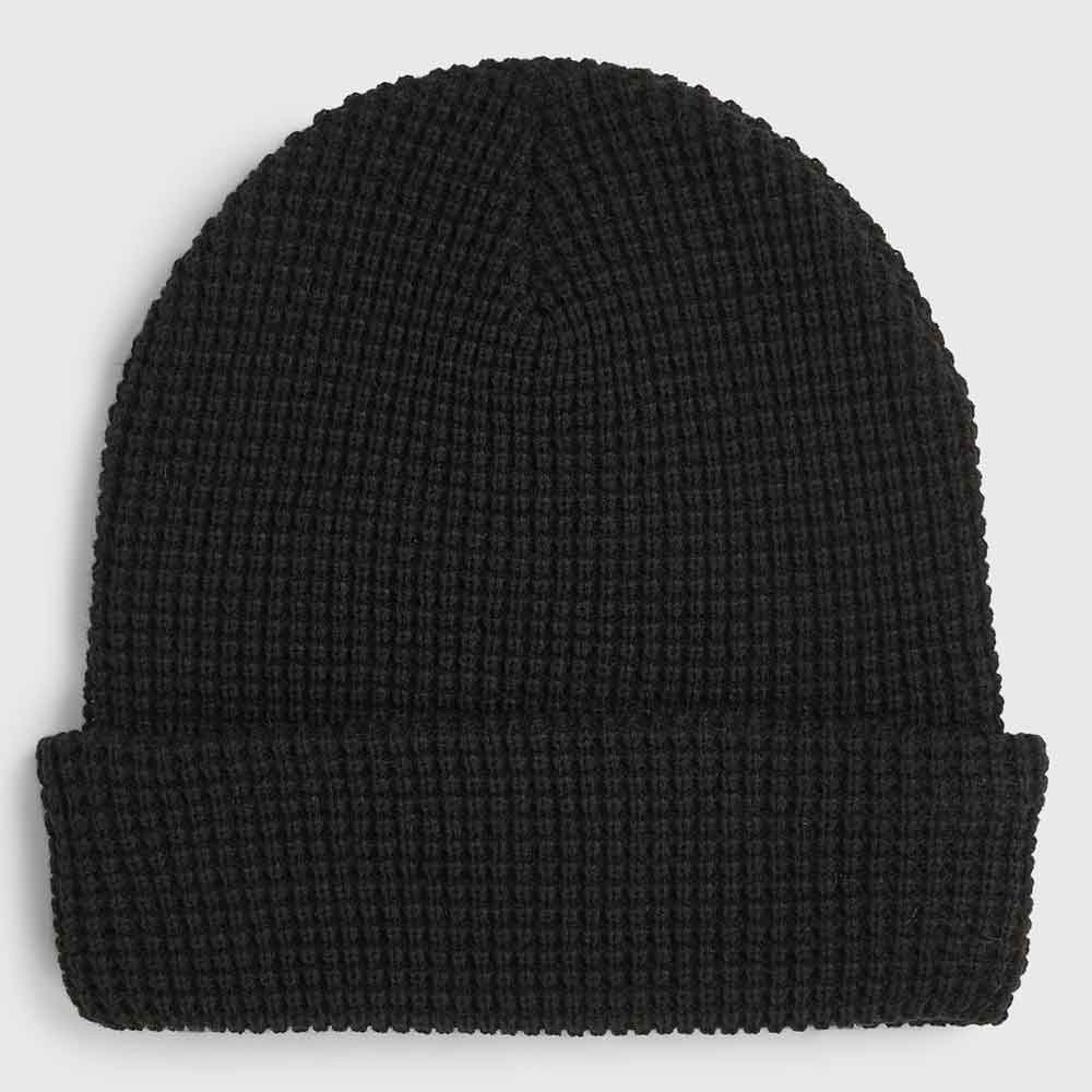 Texture Beanie Black Out