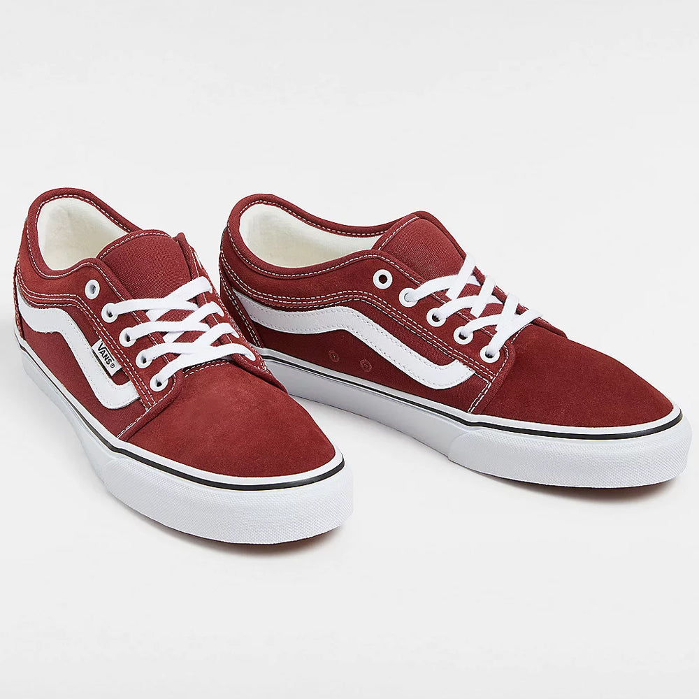 Vans Chukka Low Sidestripe Burgandy White Ocean Sports Boardridersguide