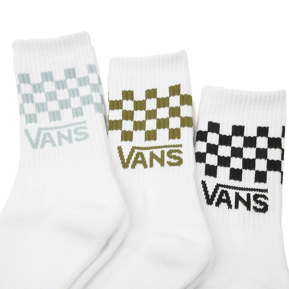 Vans Women's Classic Check Crew Sock - Grey Mist
