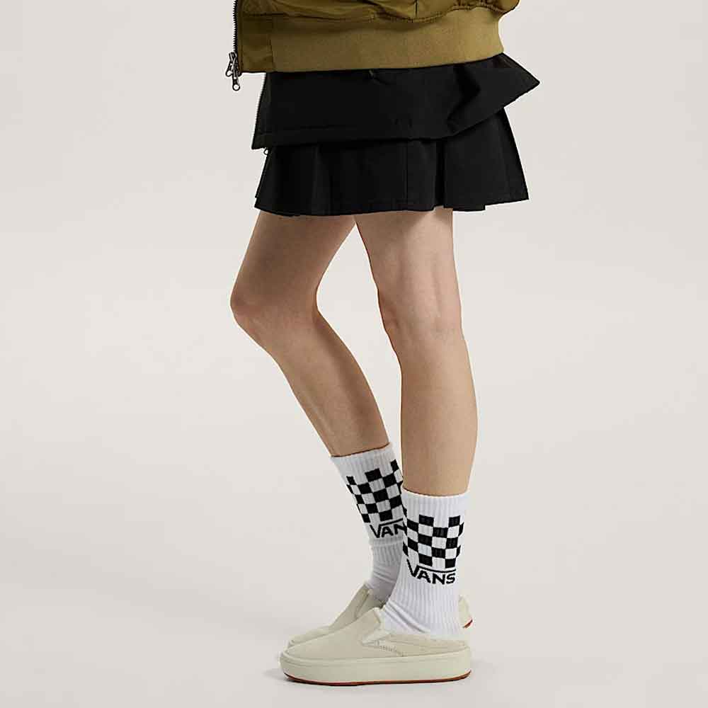 Vans Classic Check Crew Socks Black/White 3 Pack
