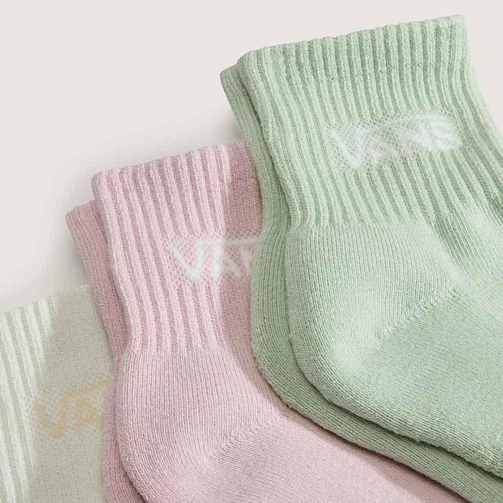 Vans Classic Half Crew Socks Marshmallow  3 Pack
