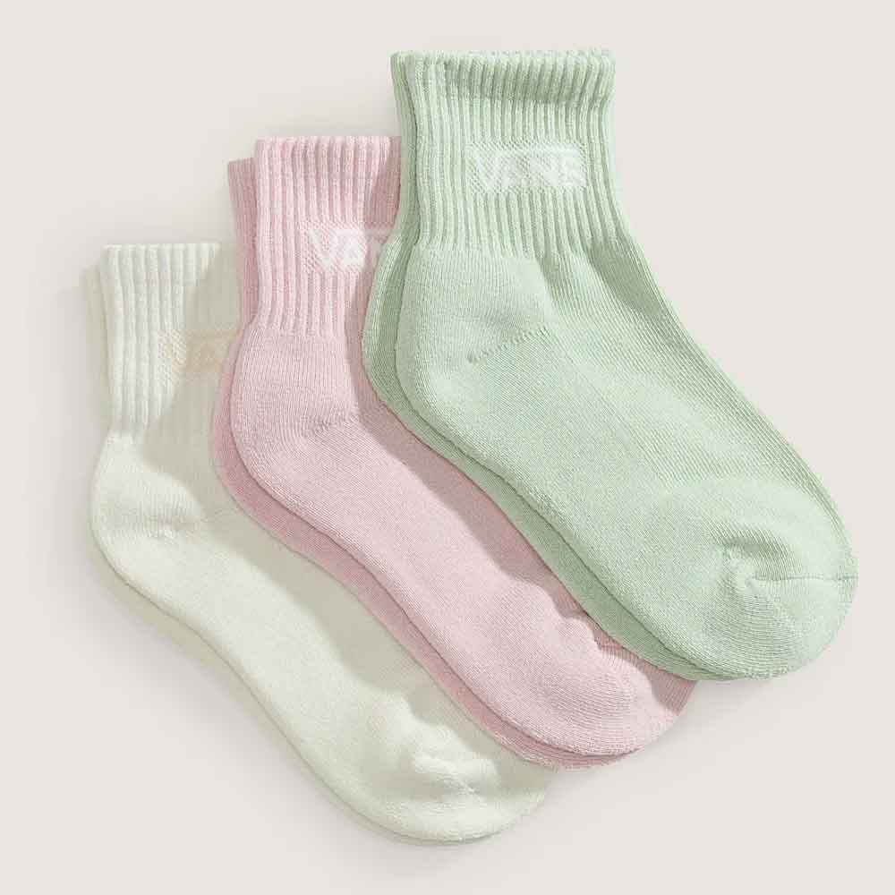 Vans Classic Half Crew Socks Marshmallow  3 Pack