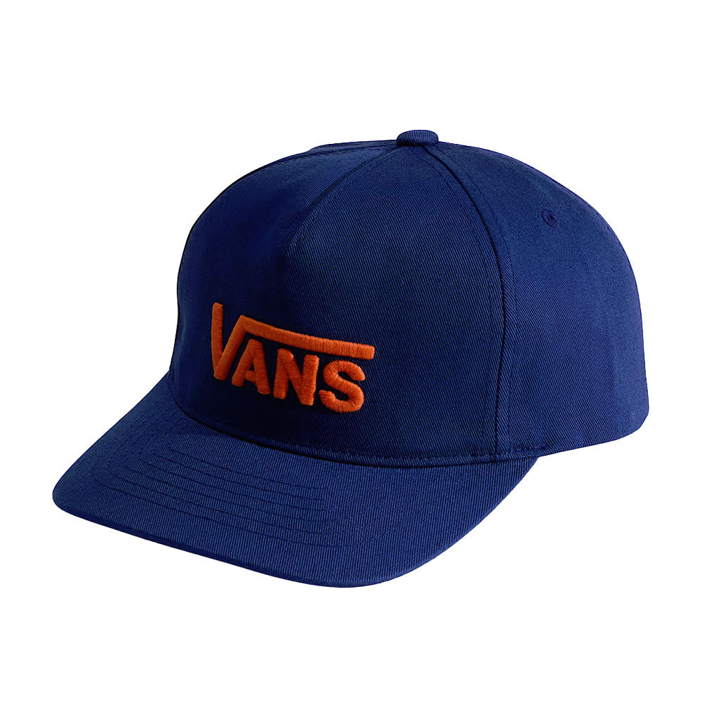 Vans Drop V Logo Snapback Cap Deep Indigo