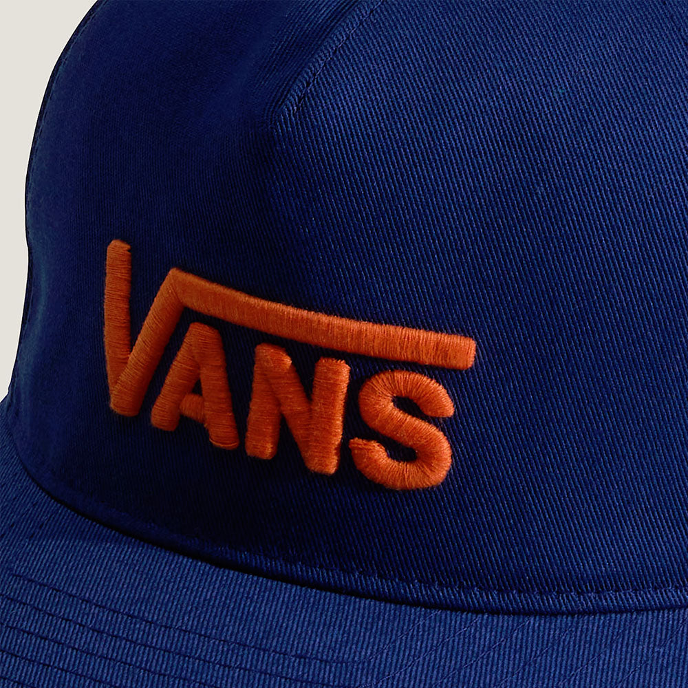 Vans Drop V Logo Snapback Cap Deep Indigo