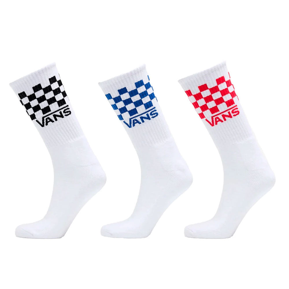 Vans Junior Classic Check Crew Checkerboard White Socks