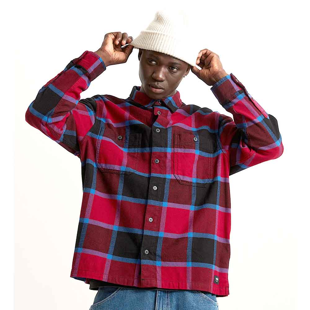 Vans Larkspur Plaid Flannel Bordeaux/Black Shirt