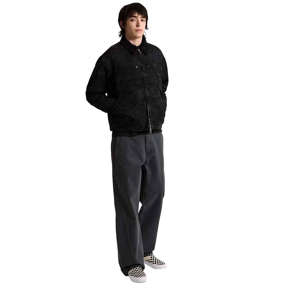 Vans Nico Cropped Chore Canvas Jacket Black