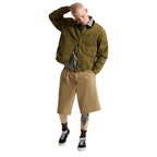 Vans Nico Cropped Chore Canvas Jacket Olive Brown