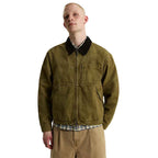 Vans Nico Cropped Chore Canvas Jacket Olive Brown