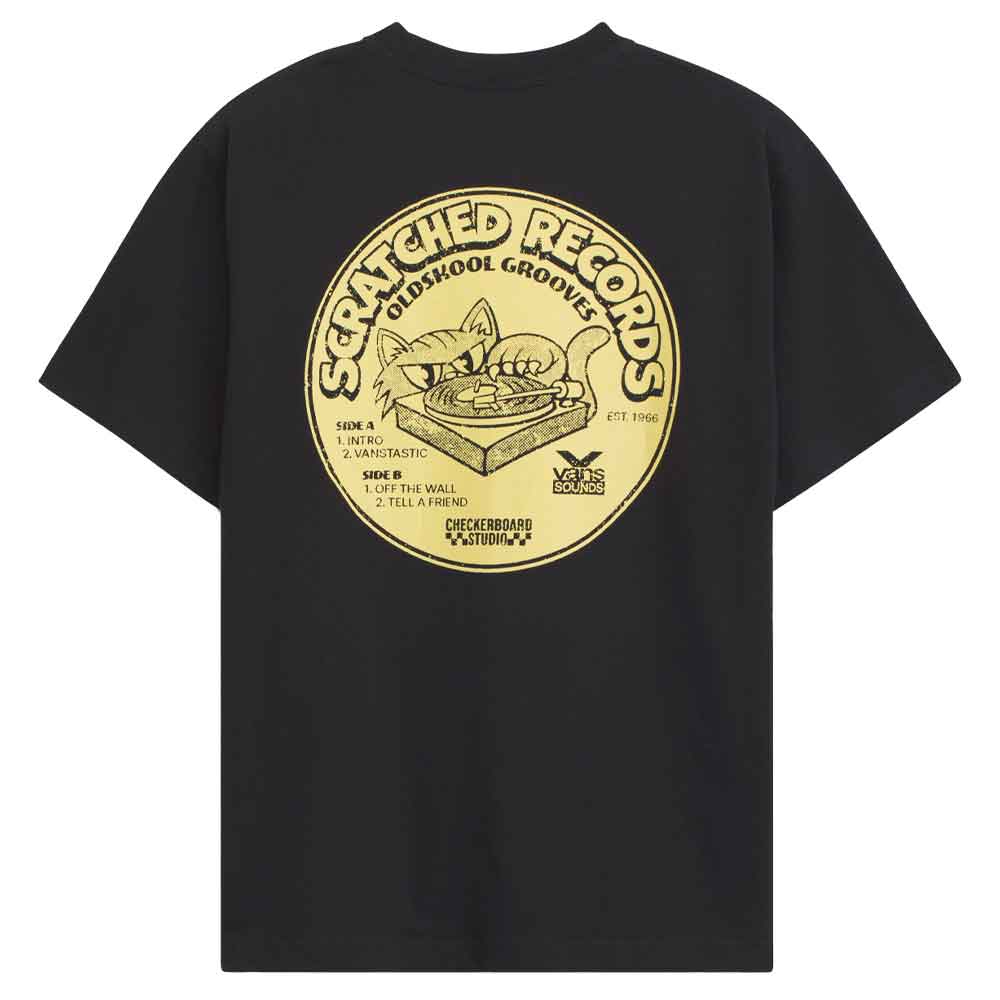 Vans Scratched Records Black T-Shirt