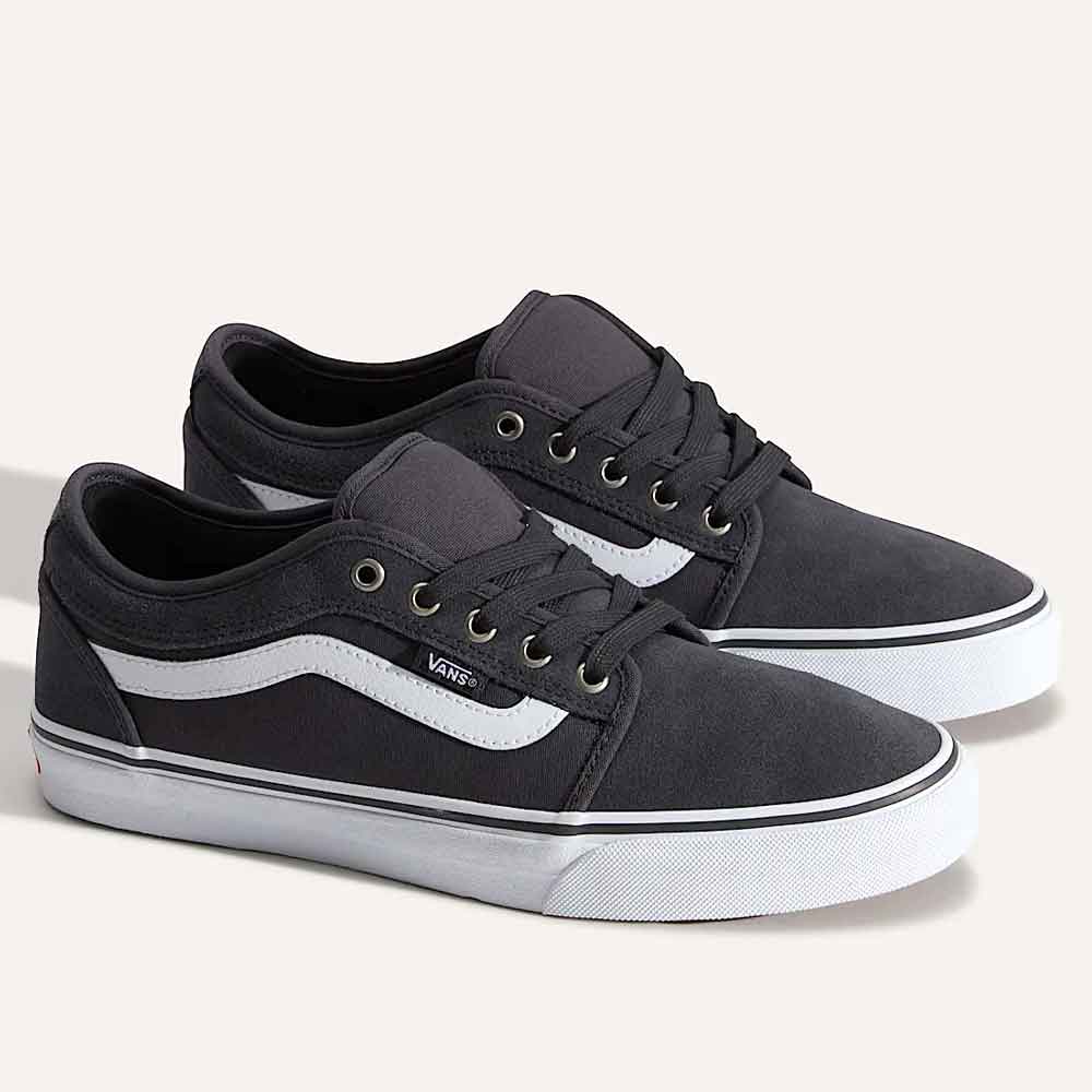 Vans Skate Chukka Low Shoes Sidestripe Charcoal/White
