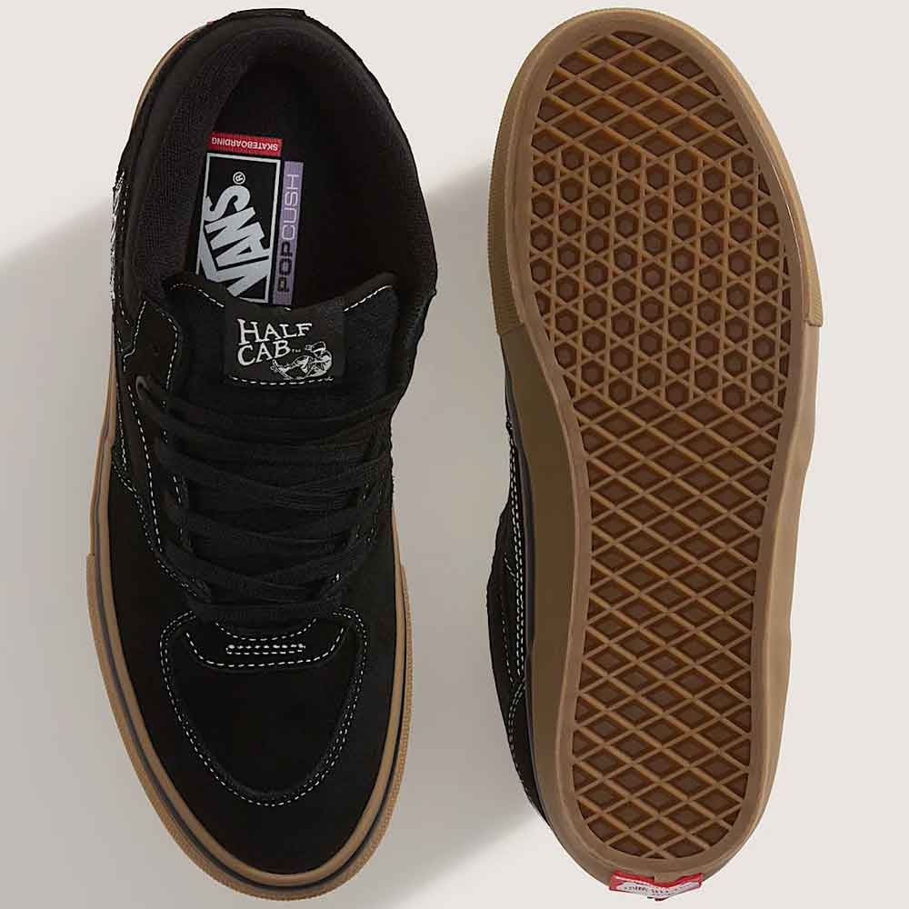 Vans Skate Half Cab Shoe Black/Gum/White