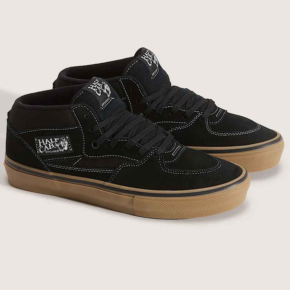Vans Skate Half Cab Shoe Black/Gum/White