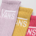 Vans Womens Classic Crew Sock 3 Pk Multi Colours (UK Size 4-7.5)