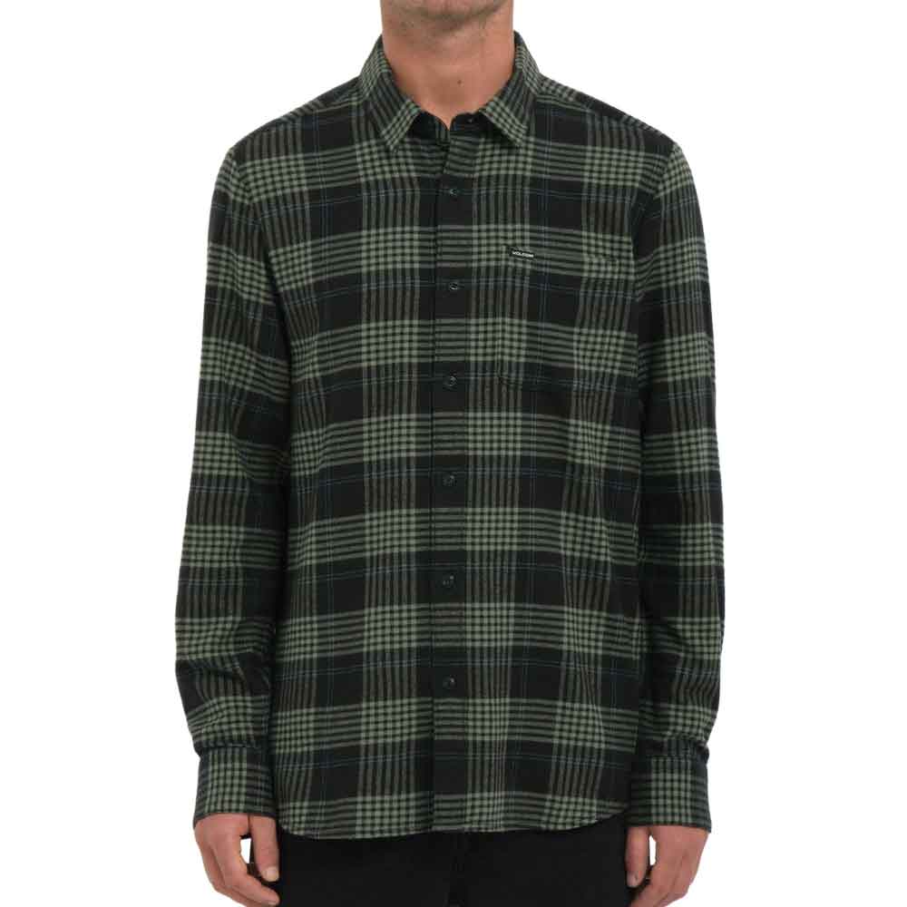 Volcom Caden Plaid Shirt Wintermoss