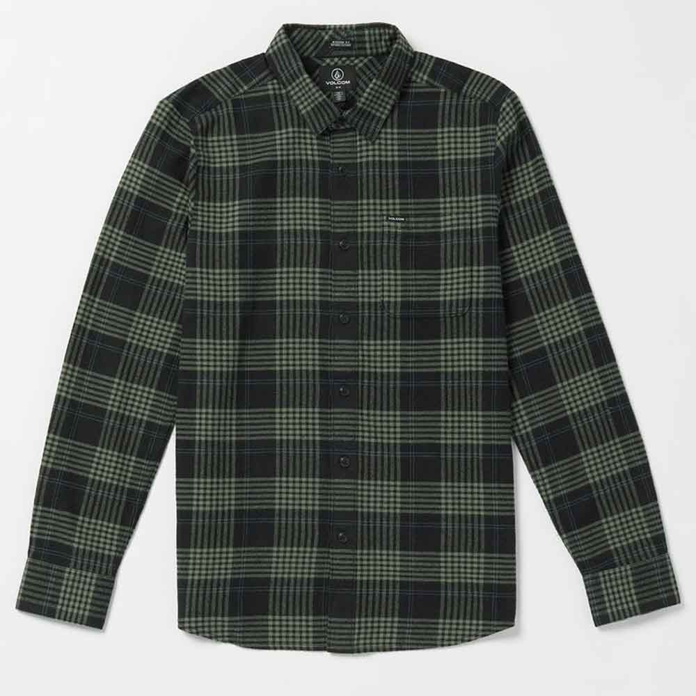 Volcom Caden Plaid Shirt Wintermoss