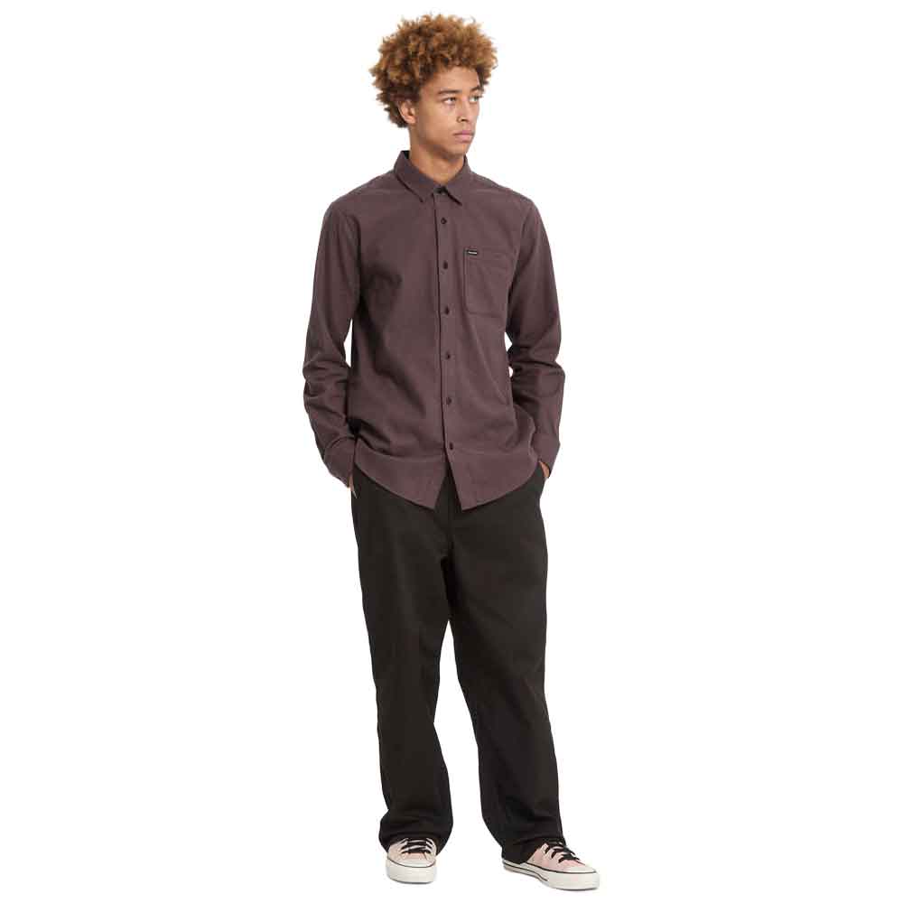 Volcom Caden Solid Shirt Raisin