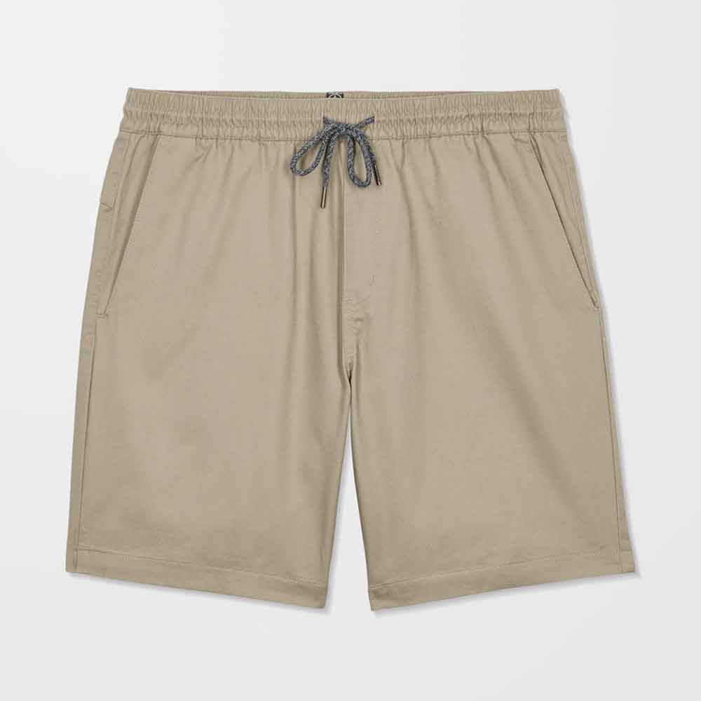 Volcom Frickin II Elastic Waist Short 19 Khaki